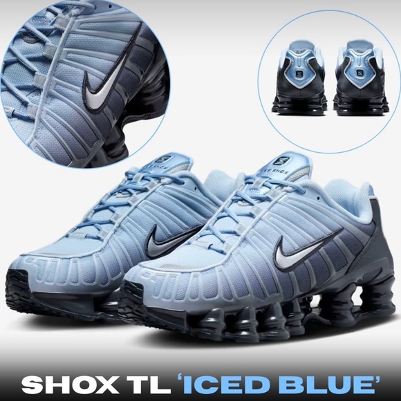 Nike Shoes - Nike Shox 💅🔥 TL Fade ICED BLUE Athletic Sneaker Shoes IH1336-403 Wmns Sz 7 NEW